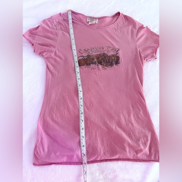 Vintage American Rag Pink Graphic Short Sleeve Tee, Small - Picture 5 of 7